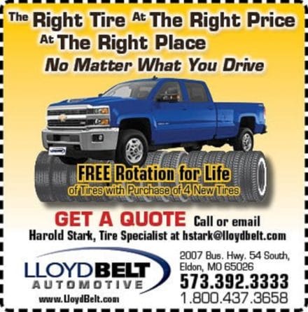 Service Specials | Lloyd Belt Automotive | Eldon Missouri